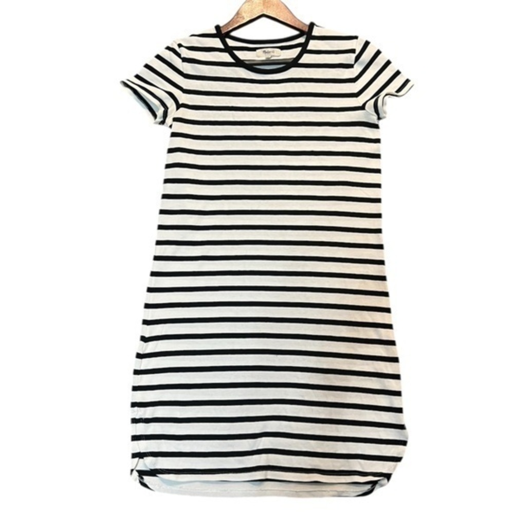 Madewell Black and White Raglan Dress Size XXS
